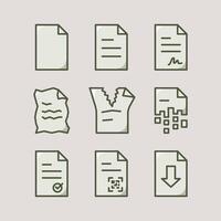 Design Illustration graphic of paper icon with flat style. Suitable for UI, mobile design, web design, etc. vector