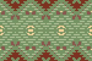 Pixel Abstract Geometric Pattern Backgroundfolk Embroidery, Aztec Geometric Ornament Print. Design for Carpet, Wallpaper, Clothing, Wrapping, Fabric vector