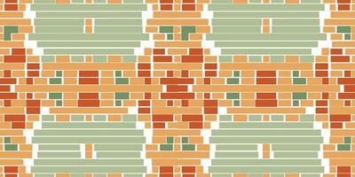 Kuwait Abstract Colorful Geometric Pattern Backgroundfolk Embroidery, Aztec Geometric Ornament Print. Design for Carpet, Wallpaper, Clothing, Wrapping, Fabric vector