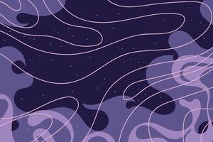 Purple abstract waves background with smooth, flowing curves, perfect for futuristic, space, and modern designs vector