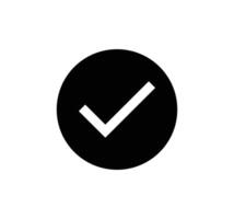 Circle checkmark and check icon approval vector