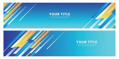 Abstract blue background with geometric shapes design vector