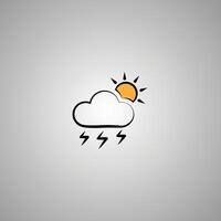 Sunny with a Chance of Thunderstorms vector