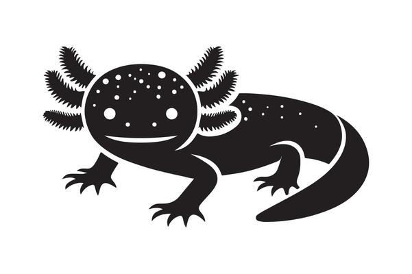 Axoloti Silhouette in Bold Black Color
