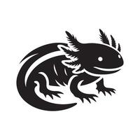 Axoloti Black Silhouette for Custom Projects vector