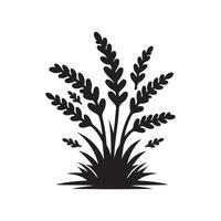 Black Heather Silhouette for Print and Web Use vector
