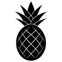 Solid Icon for Pineapple file template vector