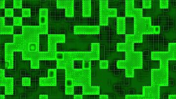 Green abstract background board simulation animation with particles suitable for presentations about data transmission, cyberspace, tech and circuit boards video
