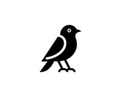 A black bird icon on a white background vector