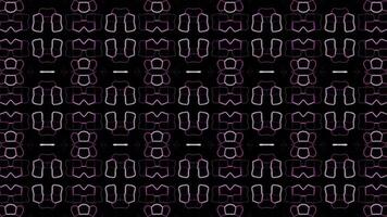 Digital, computer graphic style regularly moving pink light pattern, abstract background video