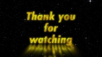 Thank you for watching this gorgeous text animation. Ending material, closing performance video