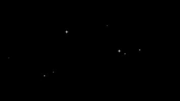 Particle background with sparkling stars moving up and down, abstract background video