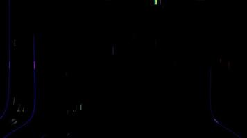 Colorful digital lines, computer graphic style vertical pattern, abstract background video