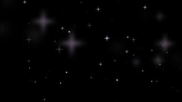 Pink light effect, particle background with multiple sparkling and shining stars flying up, abstract background video
