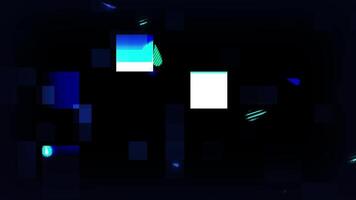 Digital, computer graphic style colorful shooting stars, abstract background video