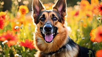 A beautiful, luxurious shepherd dog in vibrant meadow colours. Perfect for wildlife documentaries, conservation campaigns or any project that seeks to evoke the mystery and power of this video