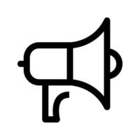 Megaphone icon set. Loudspeaker Symbol. for mobile concept and web design. illustration on white background vector