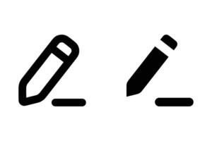 Edit icon. writing sign. for mobile concept and web design. illustration vector