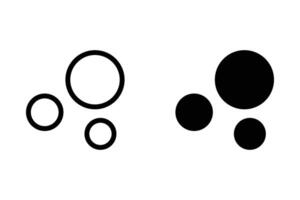 bubble icon isolated on white background vector
