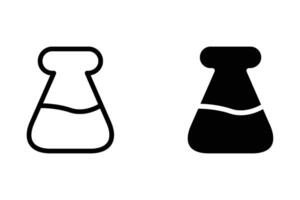 Chemistry flask Icon symbol for mobile concept and web design . illustration vector