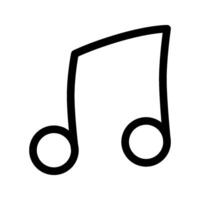 Music note icons . for mobile concept and web design on white background vector
