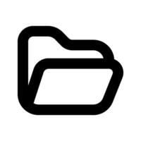 Folder icon . file folder sign. for mobile concept and web design. illustration on white background vector