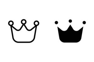 Crown icon. symbol for mobile concept and web design. illustration vector