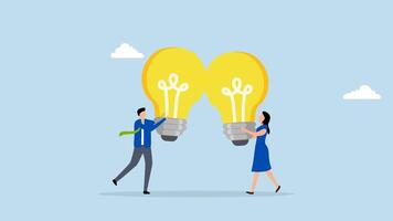 Combine idea, 4k animation of Entrepreneur merges innovative concepts for optimal outcomes. video