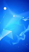Abstract triangle geometry loopable background Blue Color video