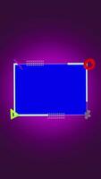 Abstract 3D geometric shapes frame Loopable elegance video