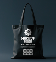 Tote bag mock up showing a reusable shopping bag with a realistic fabric texture for branding use psd