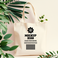 Clean tote bag mock up displaying a stylish tote bag perfect for branding advertisement and design psd