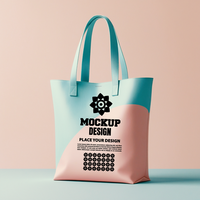 Tote bag mock up with a premium fabric tote perfect for showcasing branding advertisement and design psd