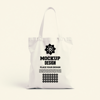 Tote bag mock up showcasing a modern reusable fabric tote perfect for branding advertisement and design psd