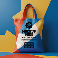 High resolution tote bag mock up with a clean background for branding and promotional presentation psd