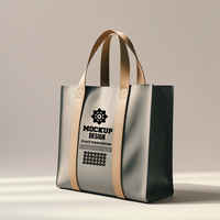 Tote bag mockup featuring a textured tote bag for displaying branding and lifestyle products psd