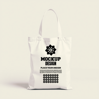 Simple tote bag mock up displaying a clean isolated white tote bag for branding and packaging ideas psd