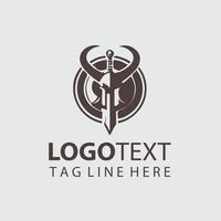 Stormstrike Blade sword logo design vector