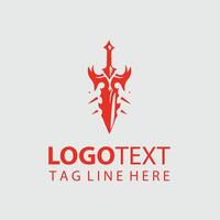 Silvermist Blade sword logo design vector