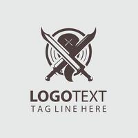 Frostwind Sword sword logo design vector
