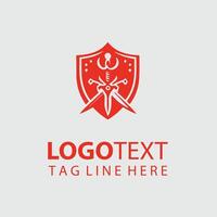Sapphire Saber sword logo design vector