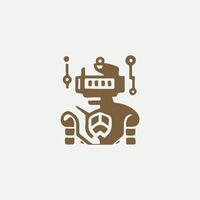 Future Robot Logo Design vector