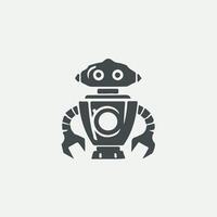 AI Bots Robot Logo Design vector