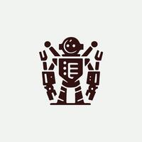 Core Robot Logo Design vector