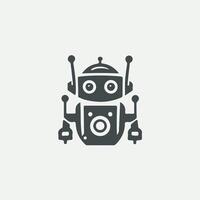 Android Tech Robot Logo Design vector