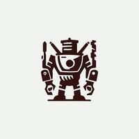 Future Bots Robot Logo Design vector