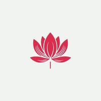 Simple Linear Lotus Design vector