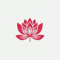 Essence Linear Lotus Logo Design vector