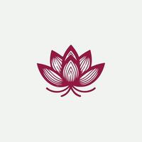 Essence Linear Lotus Design vector