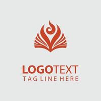 The Paper Flow Abstract Book Pages logo vector
